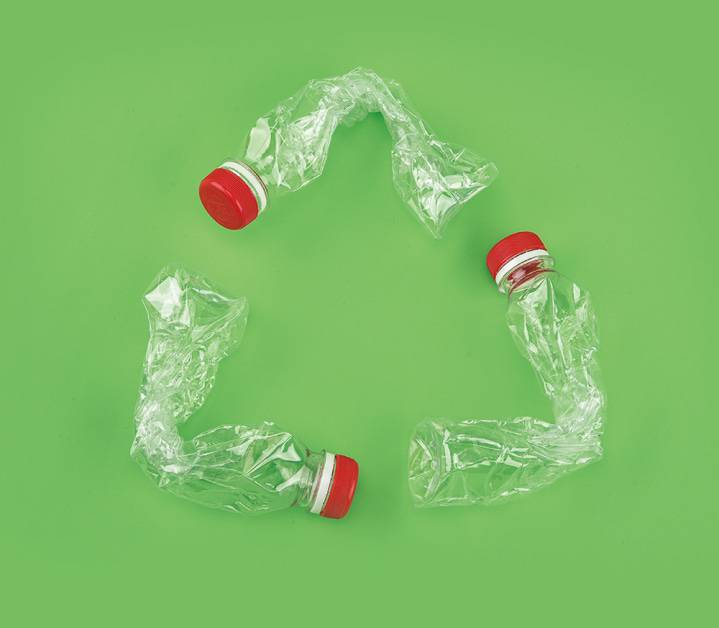 eco and recycle plastic bottle