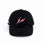 Front view of black women's baseball hat SFA-210409-2