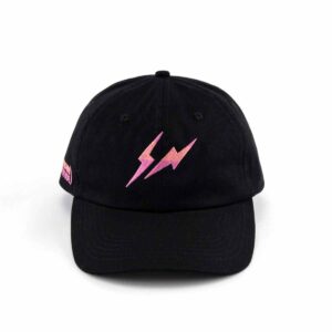 Front view of black women's baseball hat SFA-210409-2