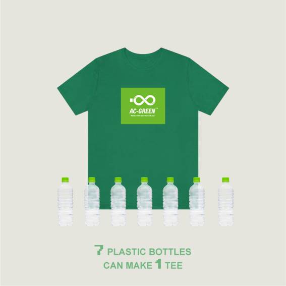 7 plastic bottles can make 1 Tee