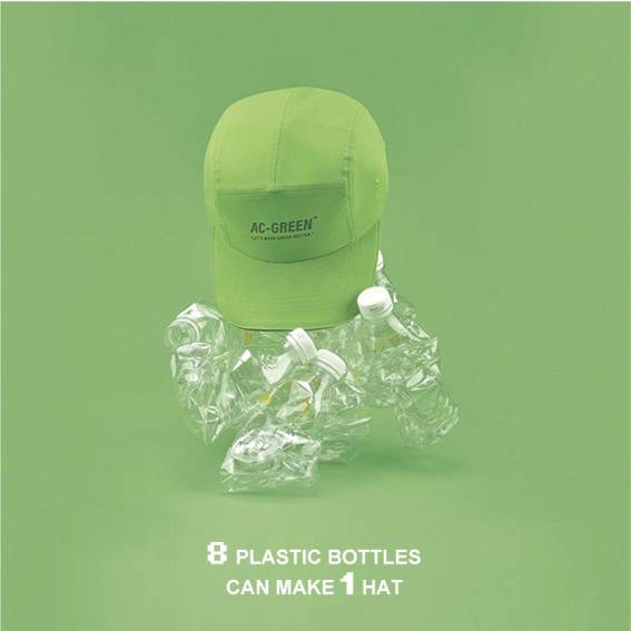 8 plastic bottles can make 1 hat