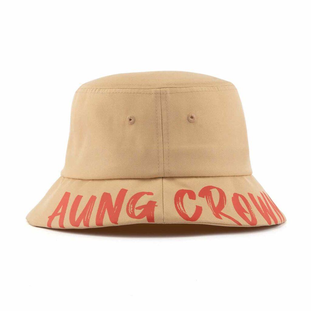 brown bucket cap