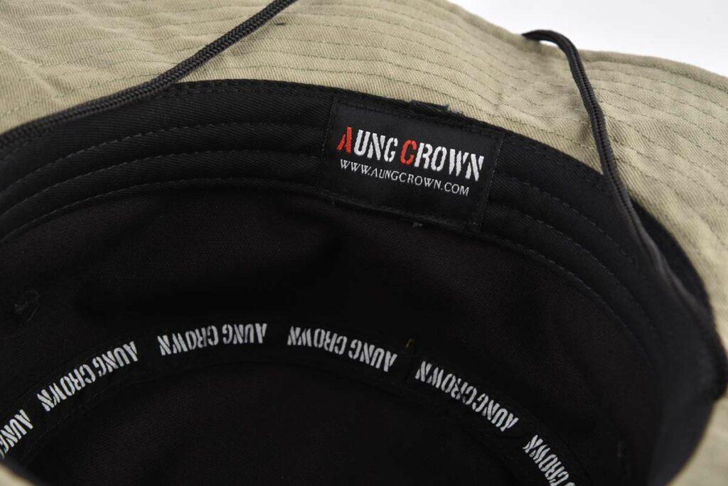 Aung Crown outdoor bucket hat with inner labels KN2012211