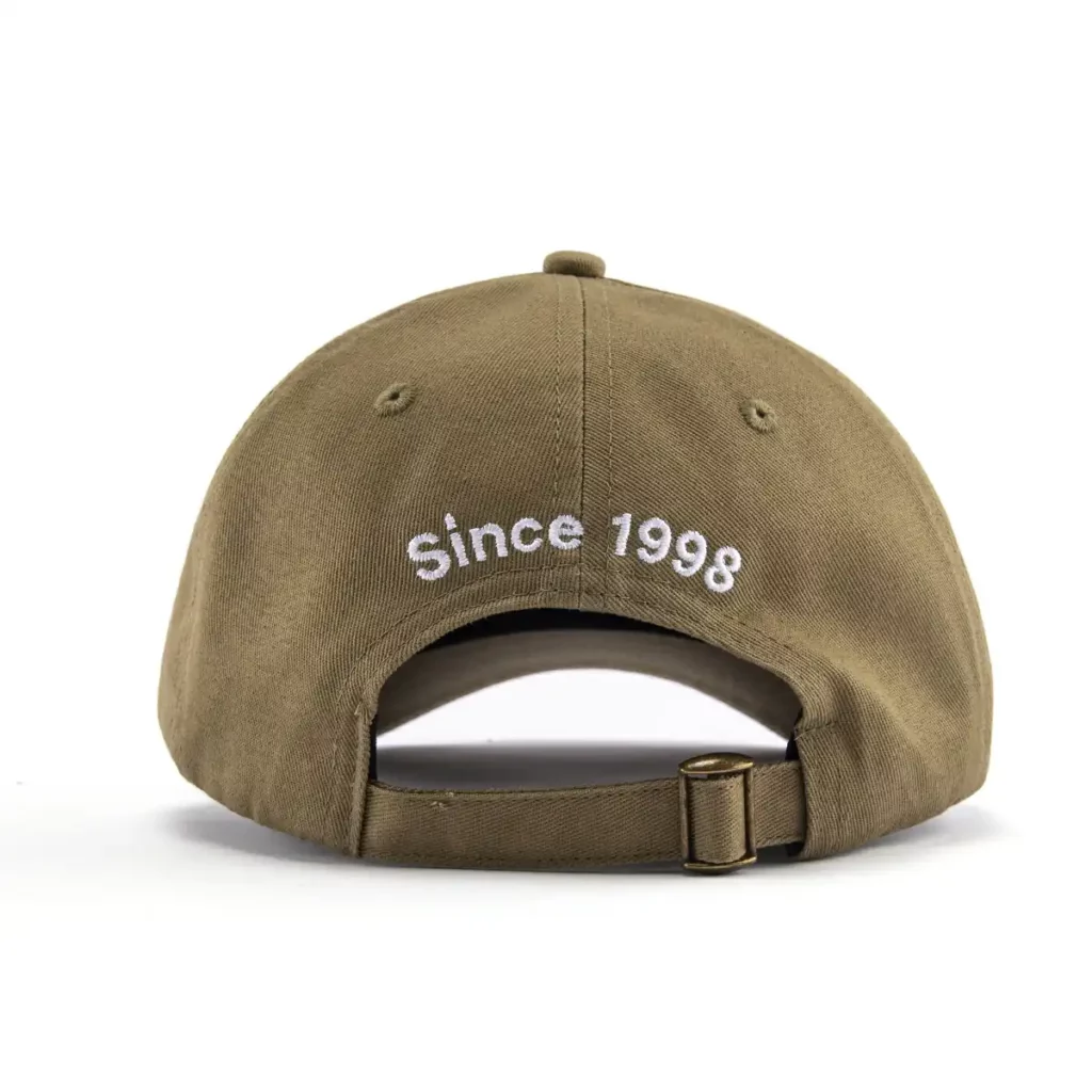 back side of the olive green baseball cap dad cap KN2101051