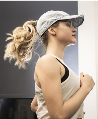 grey baseball cap