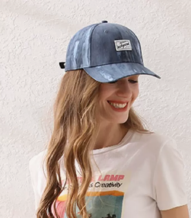 denim baseball cap