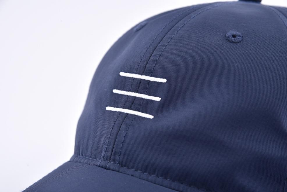 flat embroidery nylon baseball cap 