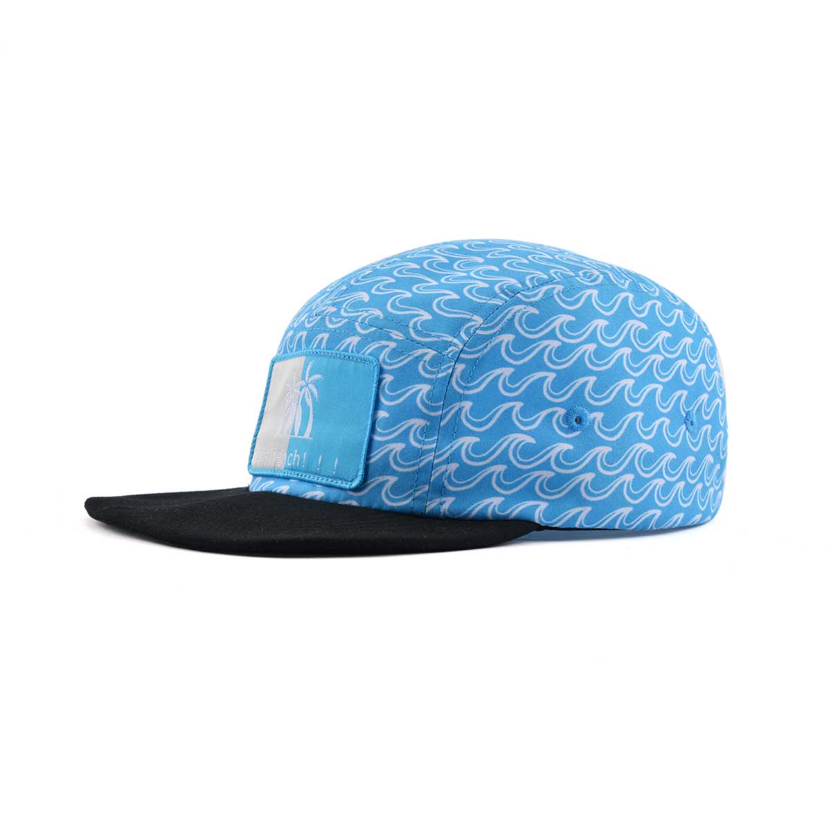 blue 5 panel hat