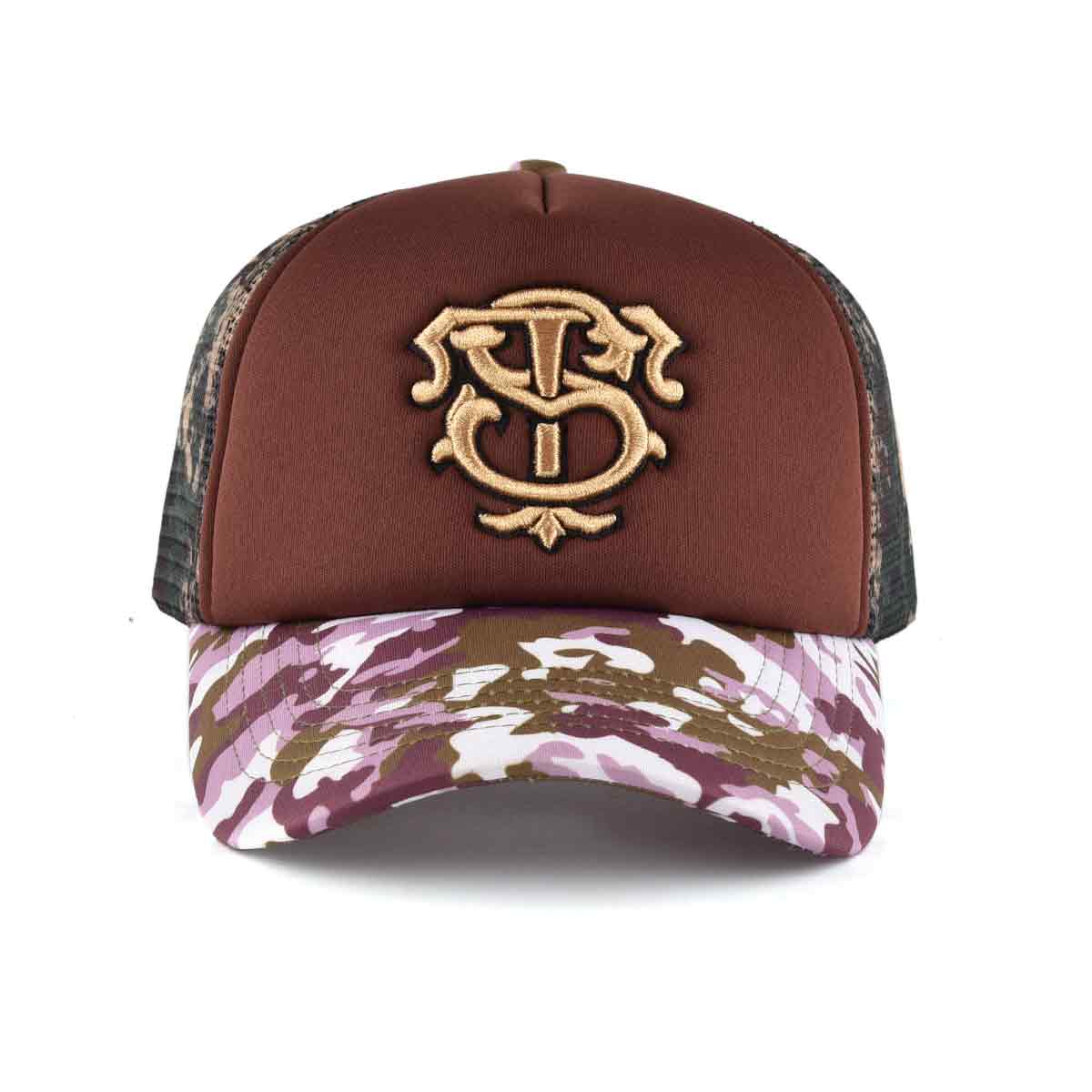 Streeter casual camo trucker hat for women and men KN2012301-2