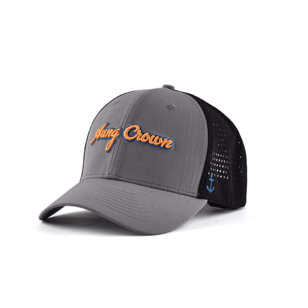 Grey and White Tucker Hat