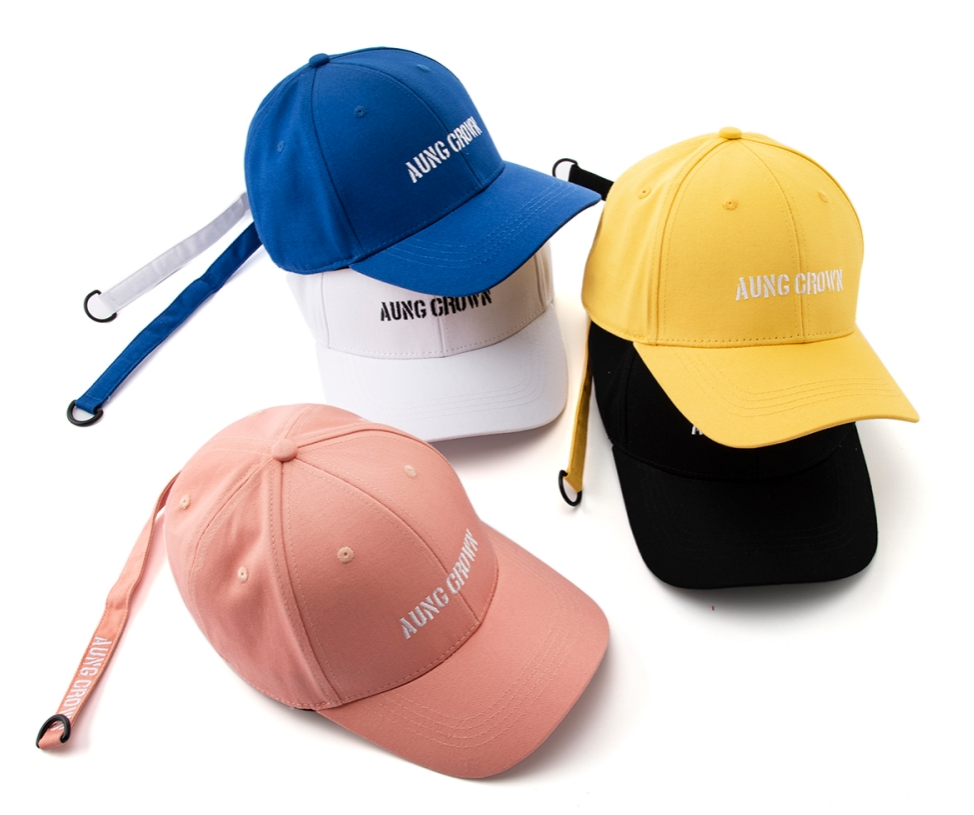 black and white baseball cap