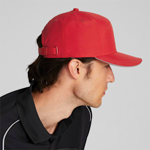 red headwear