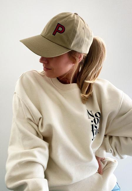 khaki baseball cap