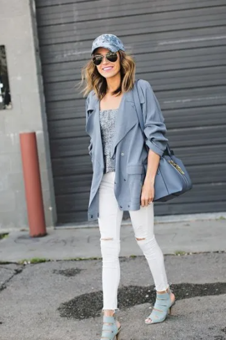 gray baseball cap