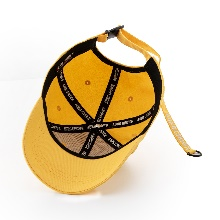 yellow cotton twill baseball cap