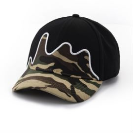 black camo baseball cap