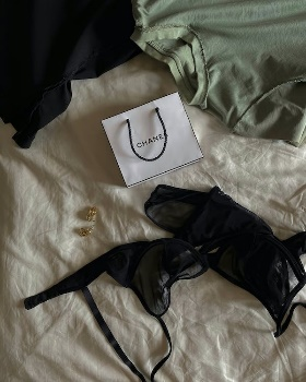 black in Chanel