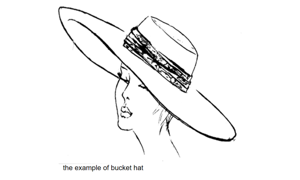 the example of bucket hat