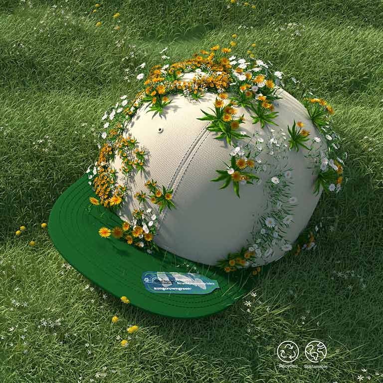 white and blue snapback hat