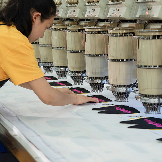 Hat embroidery process