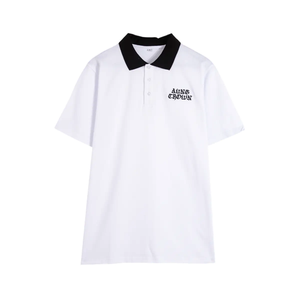 white pique polo t shirt SFA-210419-3