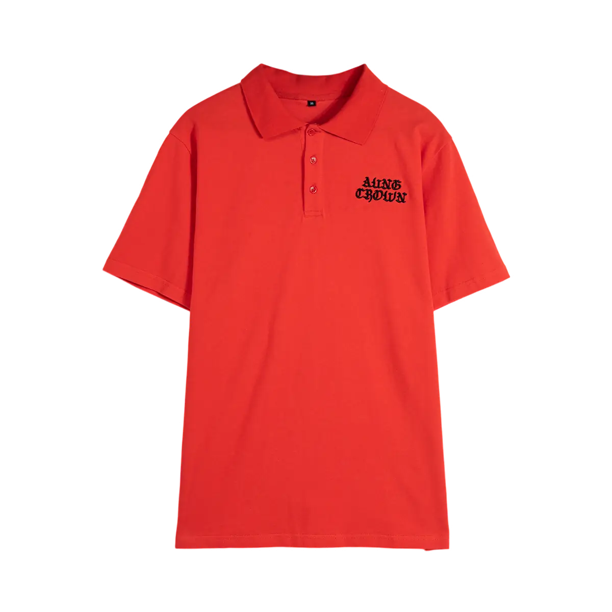 red pique polo t shirt SFA-210419-3