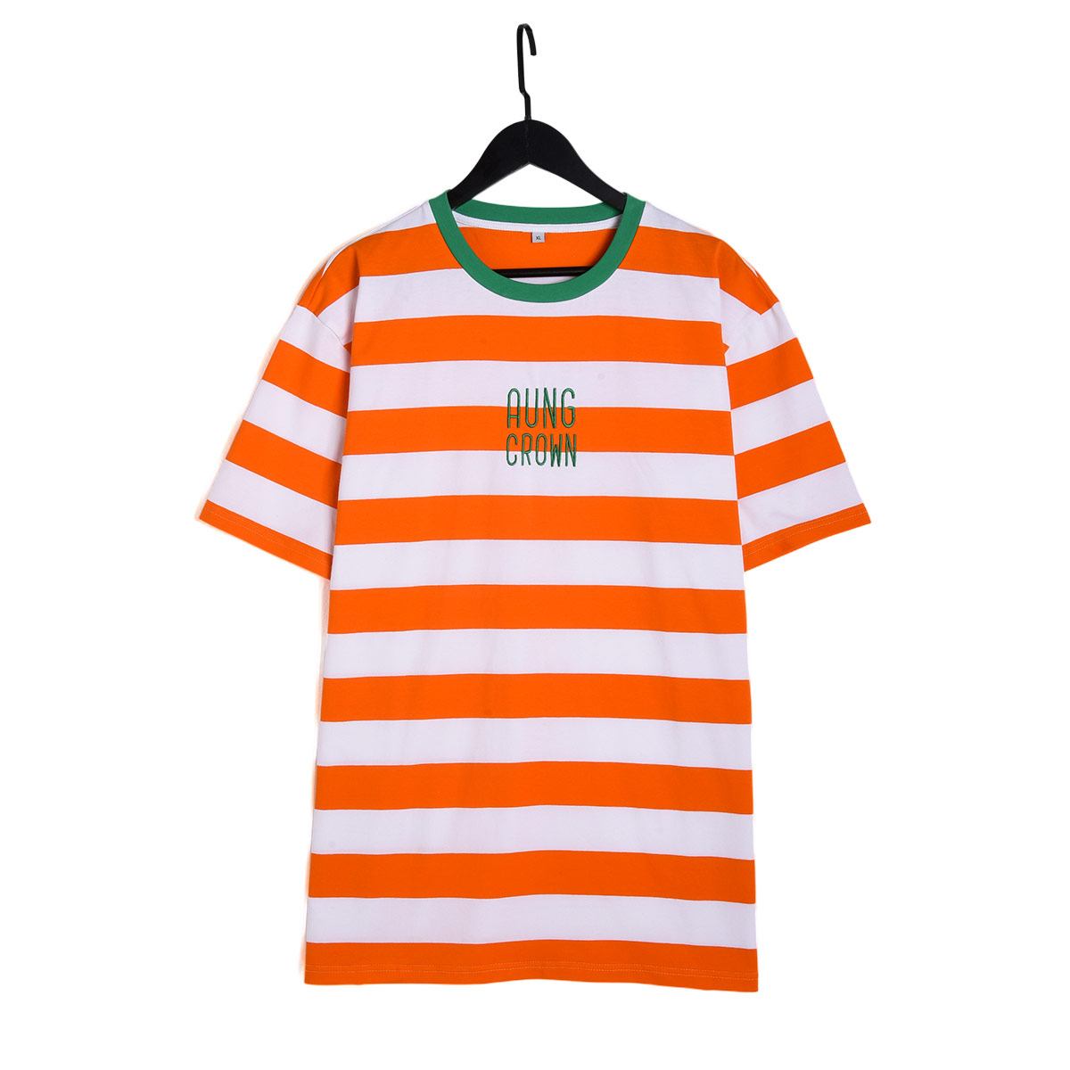 orange and white stripe t shirt kn2101273
